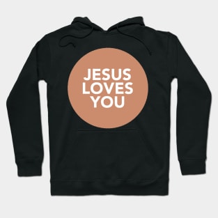 jesus loves you (rust) Hoodie